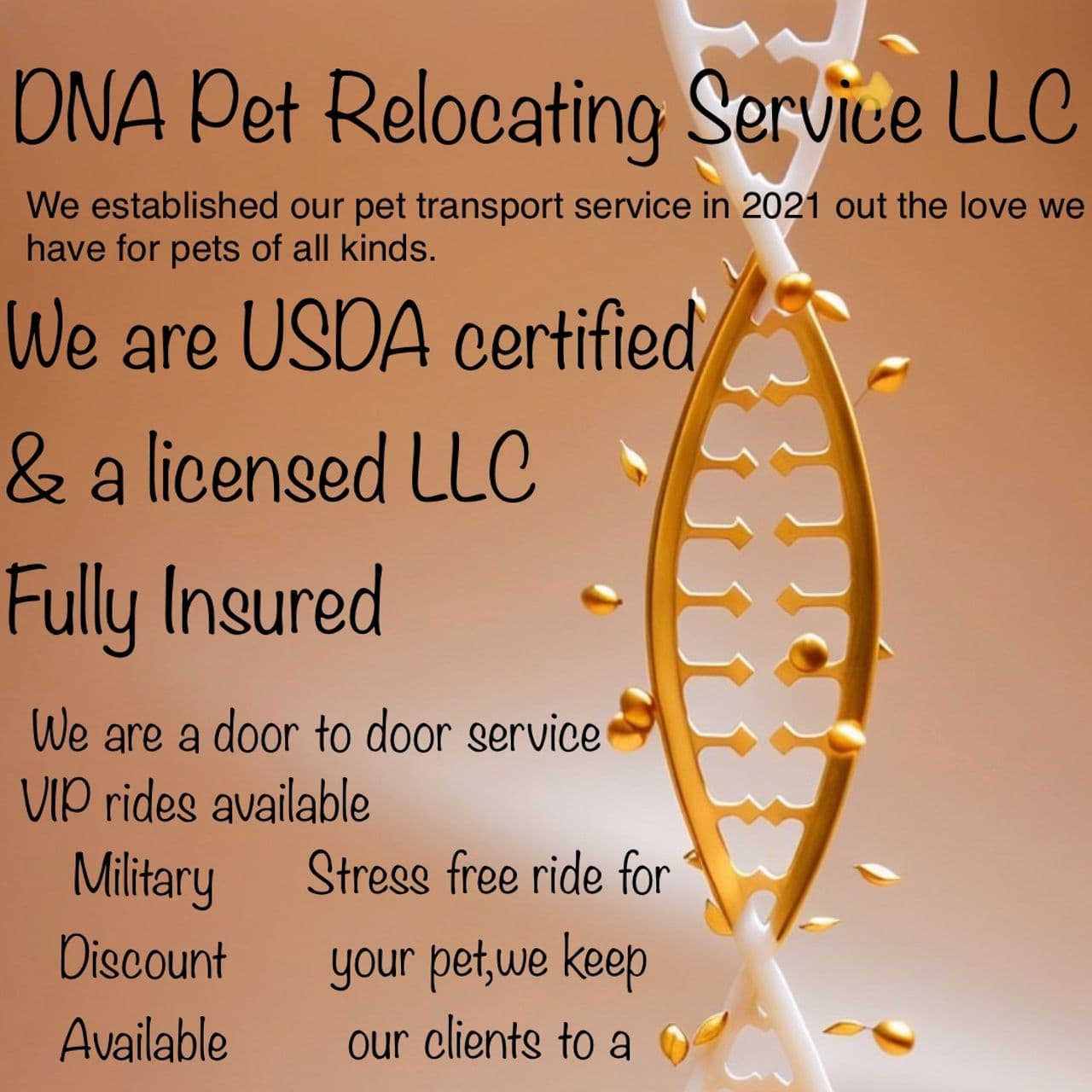 DNA Pet Relocating Service LLC