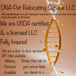 DNA Pet Relocating Service LLC