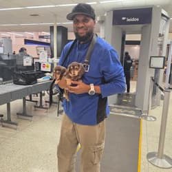 Lucas East-West flight nanny logistics