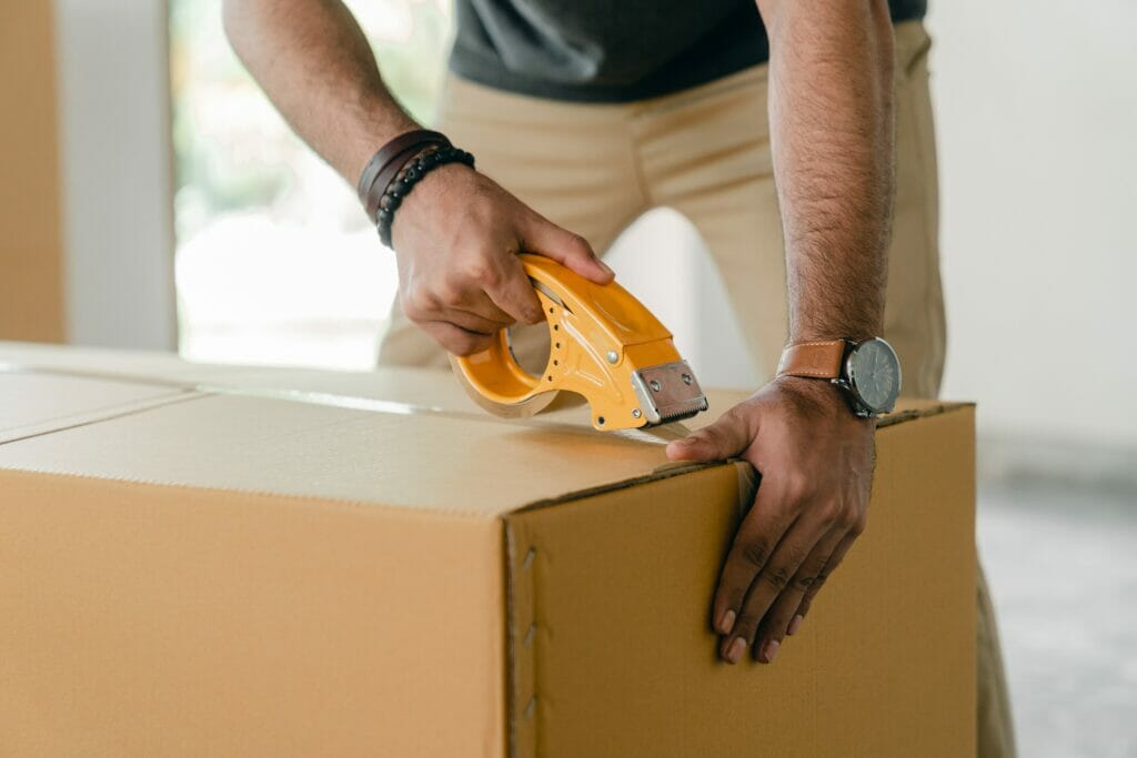 Man, box cutter