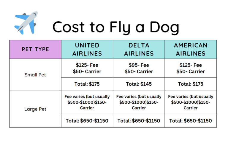 How Much Does it Cost to Fly a Dog?