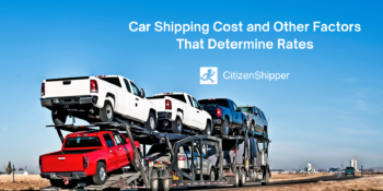 Factors determining rates for car shipping.