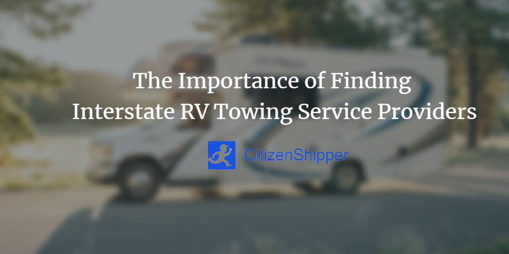 Finding Interstate RV Towing Service Providers
