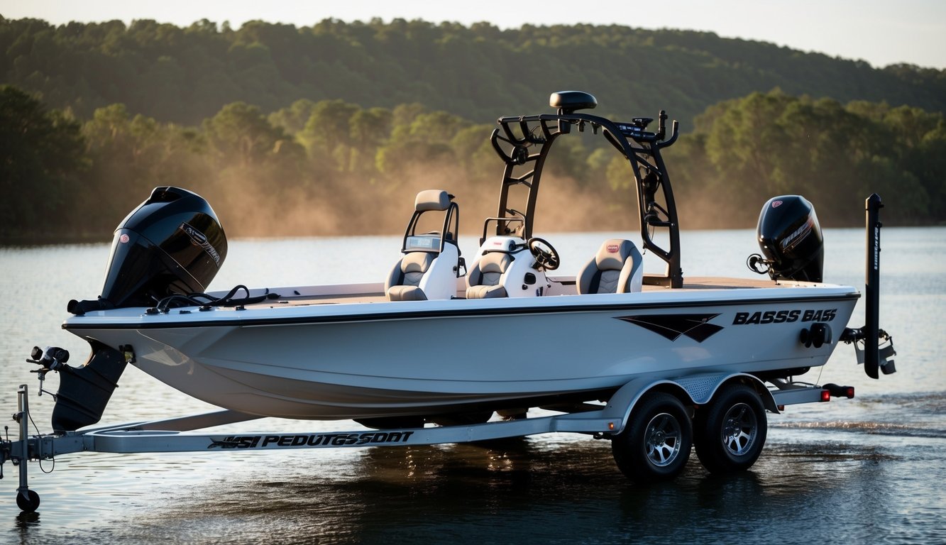 A bass boat being expertly prepared for transport, with a variety of local and long-distance options available