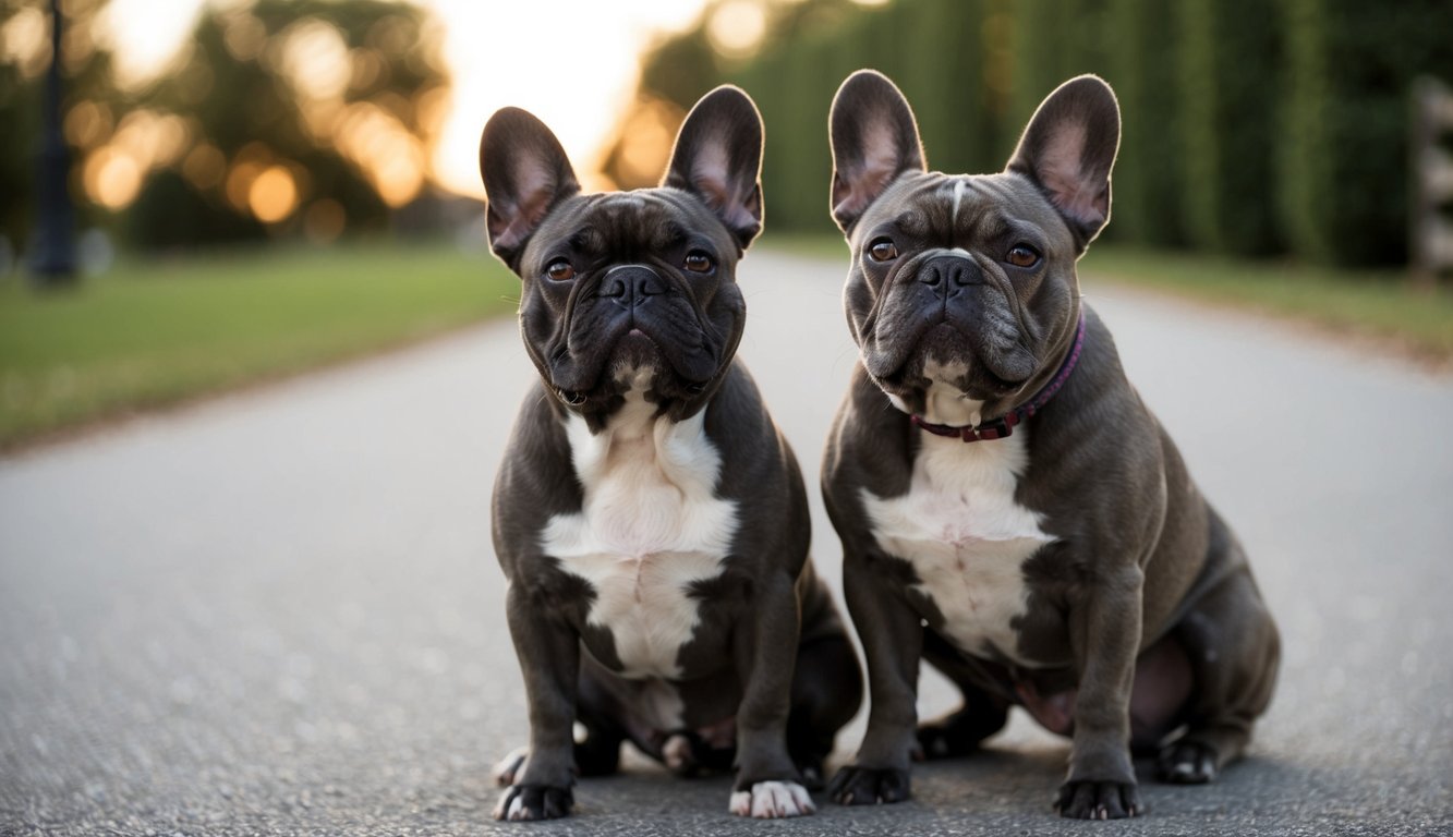 A French Bulldog sitting quietly beside its owner, looking content and peaceful